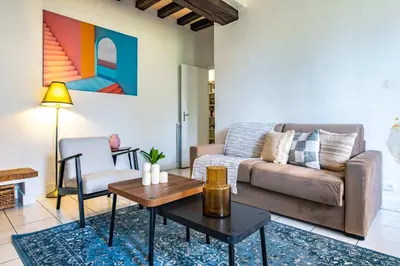 Coin salon dans l'établissement 4 Guests Flat - Rue Mouffetard