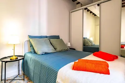 Un ou plusieurs lits dans un hébergement de l'établissement 4 Guests Flat - Rue Mouffetard