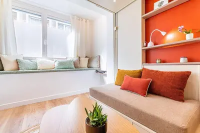 Coin salon dans l'établissement A little cocoon in the heart of Paris