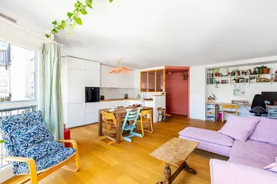 Cuisine ou kitchenette dans l'établissement GuestReady - Slow living near the park
