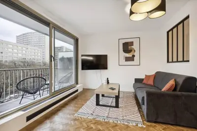 Coin salon dans l'établissement Magnifique appartement luxueux au coeurs de Paris