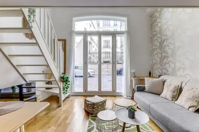 Coin salon dans l'établissement L'Etxe - Duplex - Bright & Renovated - by Mon Petit Faré
