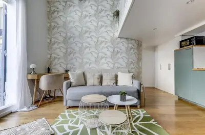 Coin salon dans l'établissement L'Etxe - Duplex - Bright & Renovated - by Mon Petit Faré