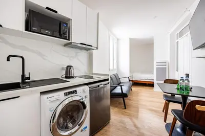 Cuisine ou kitchenette dans l'établissement Studio#2Pers#Paris20#PèreLachaise