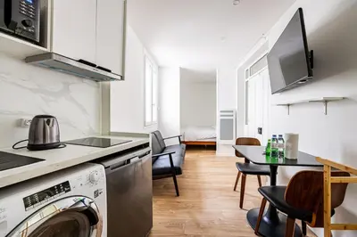 Cuisine ou kitchenette dans l'établissement Studio#2Pers#Paris20#PèreLachaise