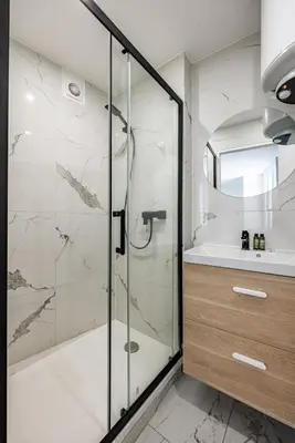 Salle de bains dans l'établissement Studio#2Pers#Paris20#PèreLachaise