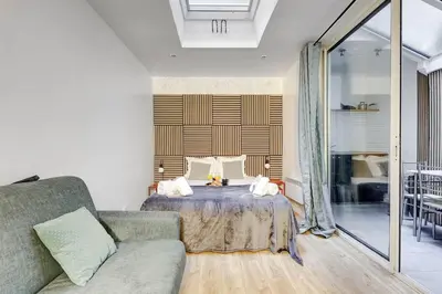 Un ou plusieurs lits dans un hébergement de l'établissement TBS 334 - Nice apartment in Paris