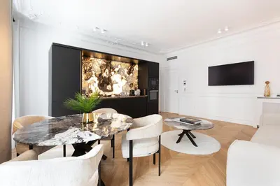 Télévision ou salle de divertissement dans l'établissement Pick A Flat's Apartments in Opéra - Rue La Fayette