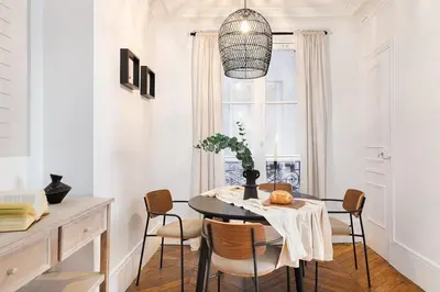 Coin salon dans l'établissement Germain - 1 chambre à Jardin des Plantes