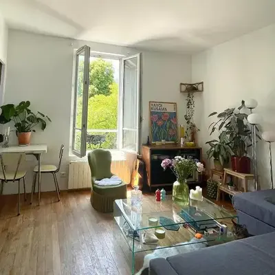 Notre appartement vue sur les Buttes Chaumont