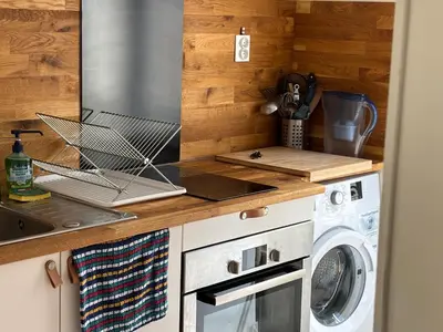 Cuisine ou kitchenette dans l'établissement Paris 75014, France