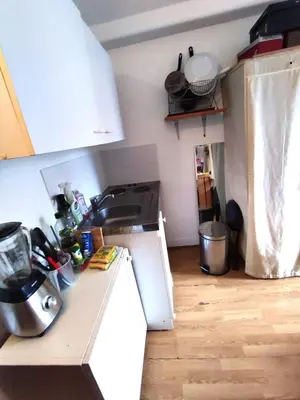 Cuisine ou kitchenette dans l'établissement Nice studio best location