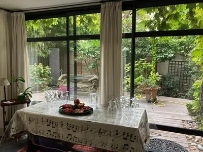 Jardin de l'établissement Garden Studio Les Bambous