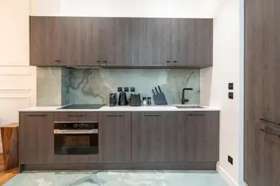 Cuisine ou kitchenette dans l'établissement 3-bedroom Luxurious Family flat - Vendôme- with AC