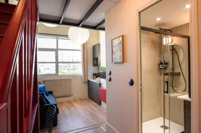Salle de bains dans l'établissement Maison Delage
