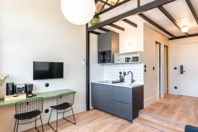 Cuisine ou kitchenette dans l'établissement Maison Delage