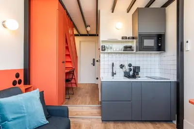 Cuisine ou kitchenette dans l'établissement Maison Delage