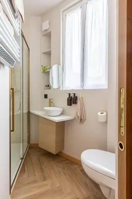 Salle de bains dans l'établissement Studio moderne tout confort aux portes de Paris à Saint-Ouen