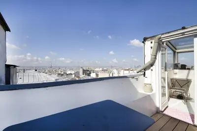 Balcon ou terrasse dans l'établissement Appartement Terasse View Paris