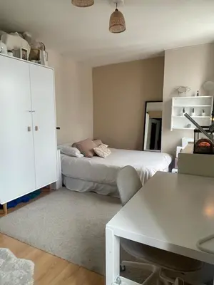 Un ou plusieurs lits dans un hébergement de l'établissement Appartement Terasse View Paris