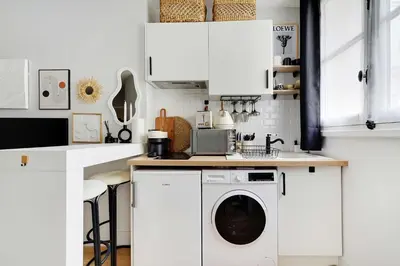 Cuisine ou kitchenette dans l'établissement Pleasant studio - 2P - Near Tuileries Louvre