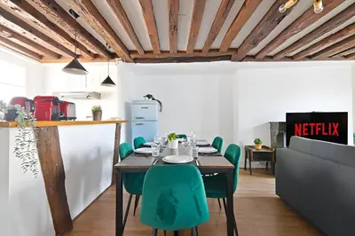 Plan de l'établissement Musee du Louvre 5 Luxurious Apartment 1BR-6P Free Netflix