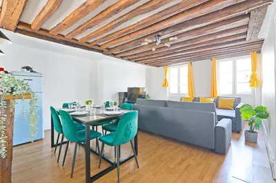 Plan de l'établissement Musee du Louvre 5 Luxurious Apartment 1BR-6P Free Netflix