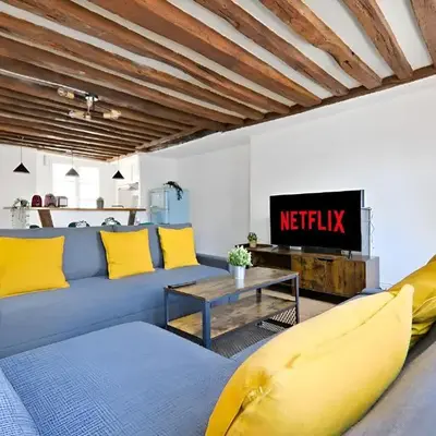 Musee du Louvre 5 Luxurious Apartment 1BR-6P Free Netflix