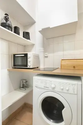 Cuisine ou kitchenette dans l'établissement Cocon cosy au cœur de Paris 1BDR