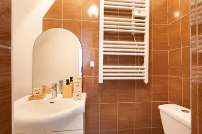 Salle de bains dans l'établissement Cocon cosy au cœur de Paris 1BDR