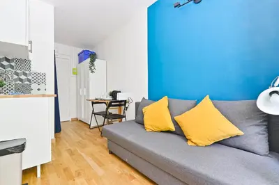 Plan de l'établissement Tour Eiffel 10 Luxurious Apartment Studio-2P Free Netflix