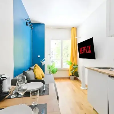 Tour Eiffel 10 Luxurious Apartment Studio-2P Free Netflix