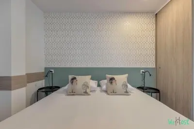 Un ou plusieurs lits dans un hébergement de l'établissement Appartement pour 4 - Parc Expo P de Versailles