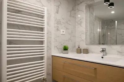 Salle de bains dans l'établissement 2 Pièces Idéalement Situé à Côté de Montmartre