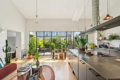 Cuisine ou kitchenette dans l'établissement ParadisioPenthouse Suspended between Sky and Light