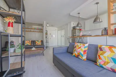 Cuisine ou kitchenette dans l'établissement Studio Apartment-4P -Pierre Levé with NetFlix