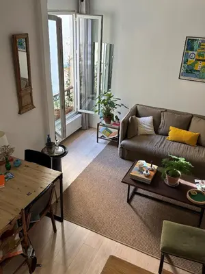 Coin salon dans l'établissement Cosy apartment - Bon Marché