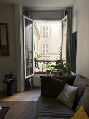 Coin salon dans l'établissement Cosy apartment - Bon Marché