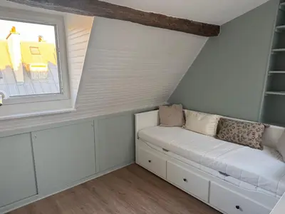 Un ou plusieurs lits dans un hébergement de l'établissement 70 m2, Renovated, Perfect Location in central Paris