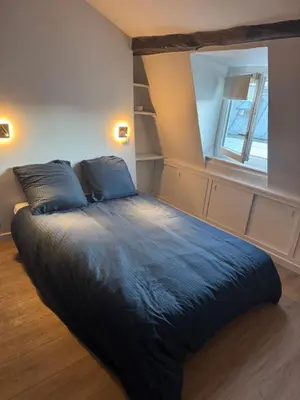 Un ou plusieurs lits dans un hébergement de l'établissement 70 m2, Renovated, Perfect Location in central Paris