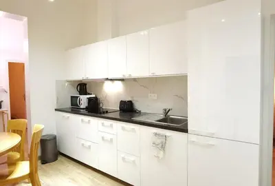 Cuisine ou kitchenette dans l'établissement Le Marais Sunshine Apt 5 bdrs 3 mins to metro N3-10