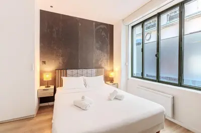 Un ou plusieurs lits dans un hébergement de l'établissement Beautiful Cozy Studio 2P - Paris 12th