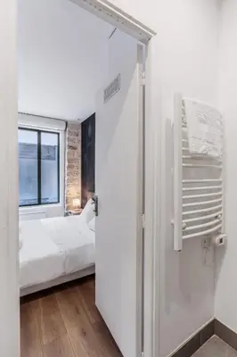 Un ou plusieurs lits dans un hébergement de l'établissement Beautiful Cozy Studio 2P - Paris 12th