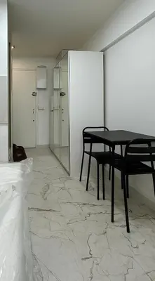 Cuisine ou kitchenette dans l'établissement Paris 16, Lux Studio - Steps from metro 9!