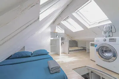 Plan de l'établissement Studio Apartment-4P-City Centre Lescot With Netflix