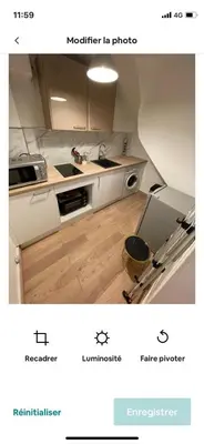 Cuisine ou kitchenette dans l'établissement Parisian little house-studio