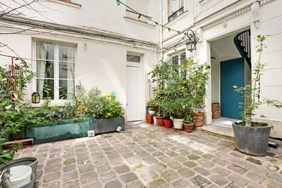 Jardin de l'établissement Charming studio - 2P - Montorgueil