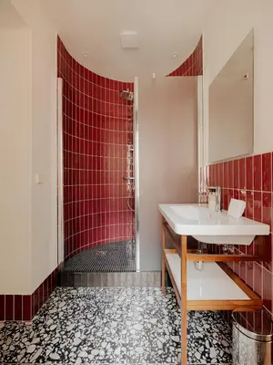 Salle de bains dans l'établissement Edgar Suites - Lemercier