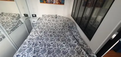 Un ou plusieurs lits dans un hébergement de l'établissement Quiet love nest in Paris