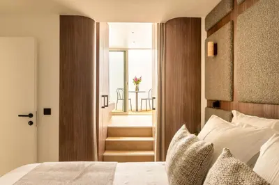 Un ou plusieurs lits dans un hébergement de l'établissement Magnificent apartment -2BR-6P- Musée du Louvre